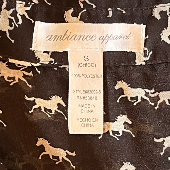 Horse blouse sleeveless Size Small - Picture 4 of 8